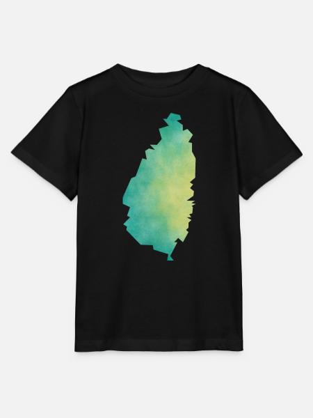 Saint Lucia - Stanley/Stella Kinder T-Shirt MINI CREATOR - Schwarz