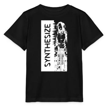Synth White - Stanley/Stella MINI CREATOR Kids’ T-Shirt - black - Front - Mikhail (115cm)