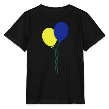 luftballons - Stanley/Stella Kinder T-Shirt MINI CREATOR  - Schwarz - Vorne - Mikhail (115cm)