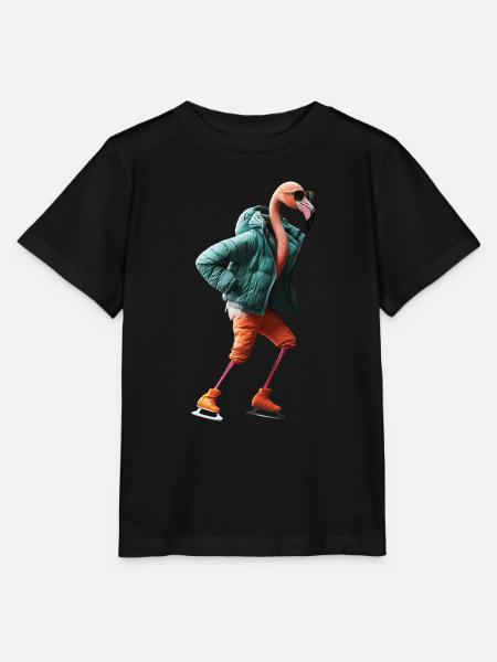 Flamingo - Stanley/Stella Kinder T-Shirt MINI CREATOR - Schwarz