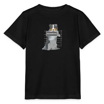 Australian Shepherd Herzensbrecher Hund Geschenk - Stanley/Stella Kinder T-Shirt MINI CREATOR  - Schwarz - Vorne - Mikhail (115cm)