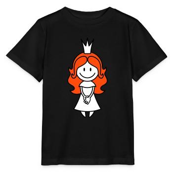 vl025b_prinzessin_3c - Stanley/Stella Kinder T-Shirt MINI CREATOR  - Schwarz - Vorne - Mikhail (115cm)