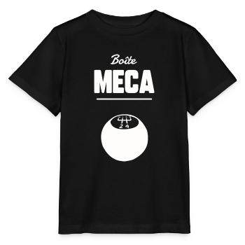 Boîte meca - T-shirt bio MINI CREATOR Stanley/Stella Enfant - noir - Devant - Mikhail (115cm)