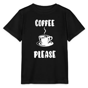 Kaffee bitte - Stanley/Stella Kinder T-Shirt MINI CREATOR  - Schwarz - Vorne - Mikhail (115cm)