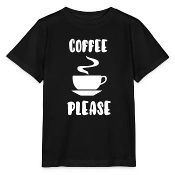 Kaffee bitte - Stanley/Stella Kinder T-Shirt MINI CREATOR  - Schwarz - Vorne - Mikhail (115cm)
