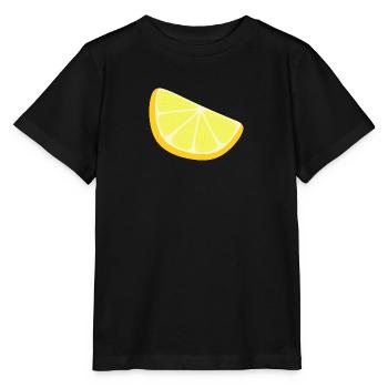 tranche de citron - T-shirt bio MINI CREATOR Stanley/Stella Enfant - noir - Devant - Mikhail (115cm)