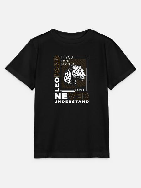 Afrika Gepard Raubtier - Stanley/Stella Kinder T-Shirt MINI CREATOR - Schwarz