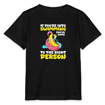 Vacances à la piscine Rafraîchir les amis - T-shirt bio MINI CREATOR Stanley/Stella Enfant - noir - Devant - Mikhail (115cm)