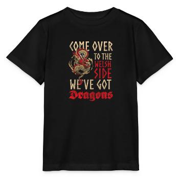 Drache Phantasie Märchen Asien - Stanley/Stella Kinder T-Shirt MINI CREATOR  - Schwarz - Vorne - Mikhail (115cm)