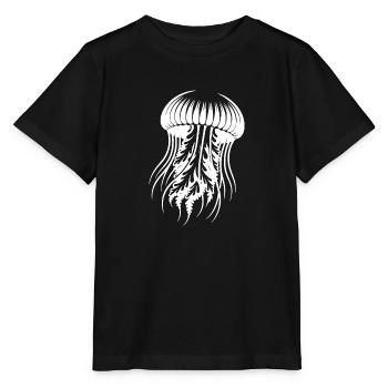 Méduse flottante et dangereuse - T-shirt bio MINI CREATOR Stanley/Stella Enfant - noir - Devant - Mikhail (115cm)