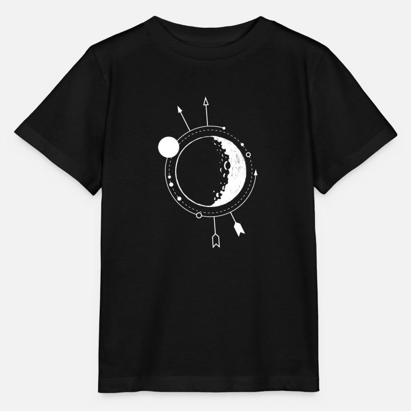 Univers spatial Orbite astronaute planète espace - T-shirt bio MINI CREATOR Stanley/Stella Enfant - noir
