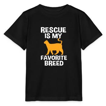 Sauvetage des animaux Droits des animaux Refuge pour animaux de sauvetage des animaux - T-shirt bio MINI CREATOR Stanley/Stella Enfant - noir - Devant - Mikhail (115cm)
