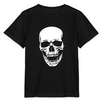 Schädel in Vintage Optik - Stanley/Stella Kinder T-Shirt MINI CREATOR  - Schwarz - Vorne - Mikhail (115cm)