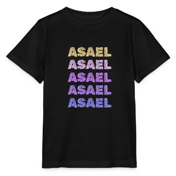 Asaël Asaël - T-shirt bio MINI CREATOR Stanley/Stella Enfant - noir - Devant - Mikhail (115cm)