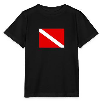 Diving flag - T-shirt bio MINI CREATOR Stanley/Stella Enfant - noir - Devant - Mikhail (115cm)