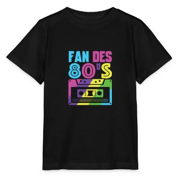 fan des 80s - T-shirt bio MINI CREATOR Stanley/Stella Enfant - noir - Devant - Mikhail (115cm)