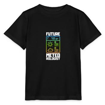 Meteorology pun for meteorologist - Stanley/Stella MINI CREATOR Kids’ T-Shirt - black - Front - Mikhail (115cm)