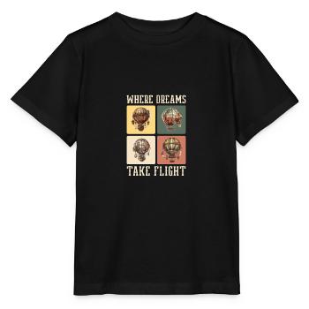 Ballon - T-shirt bio MINI CREATOR Stanley/Stella Enfant - noir - Devant - Mikhail (115cm)