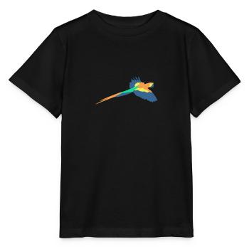 perroquet - T-shirt bio MINI CREATOR Stanley/Stella Enfant - noir - Devant - Mikhail (115cm)
