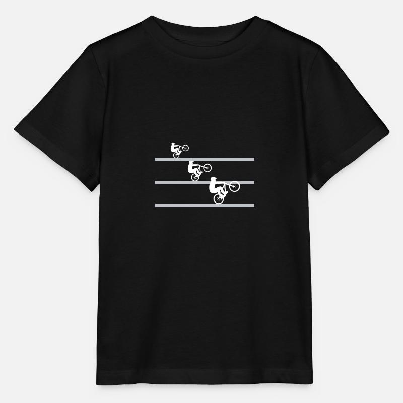 VTT descente freeride VTT - T-shirt bio MINI CREATOR Stanley/Stella Enfant - noir