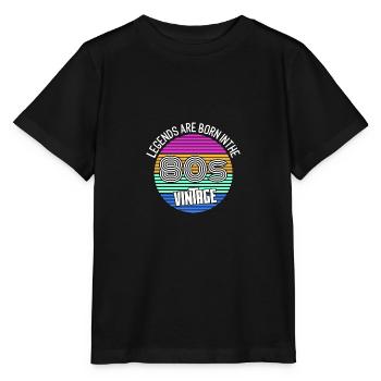 Geboren in den 80ern - Stanley/Stella Kinder T-Shirt MINI CREATOR  - Schwarz - Vorne - Mikhail (115cm)