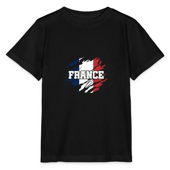 France - T-shirt bio MINI CREATOR Stanley/Stella Enfant - noir - Devant - Mikhail (115cm)
