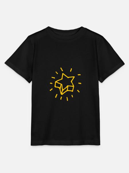 Stern - Stanley/Stella Kinder T-Shirt MINI CREATOR - Schwarz