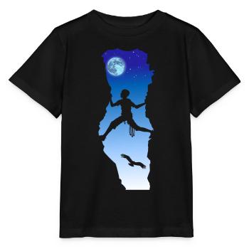 Night Climbing - Stanley/Stella MINI CREATOR Kids’ T-Shirt - black - Front - Mikhail (115cm)