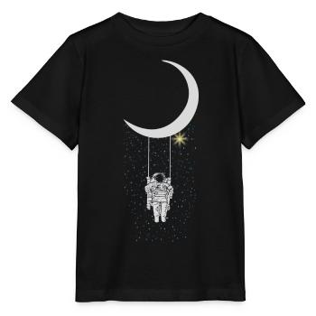 astronaut - Stanley/Stella MINI CREATOR Kids’ T-Shirt - black - Front - Mikhail (115cm)