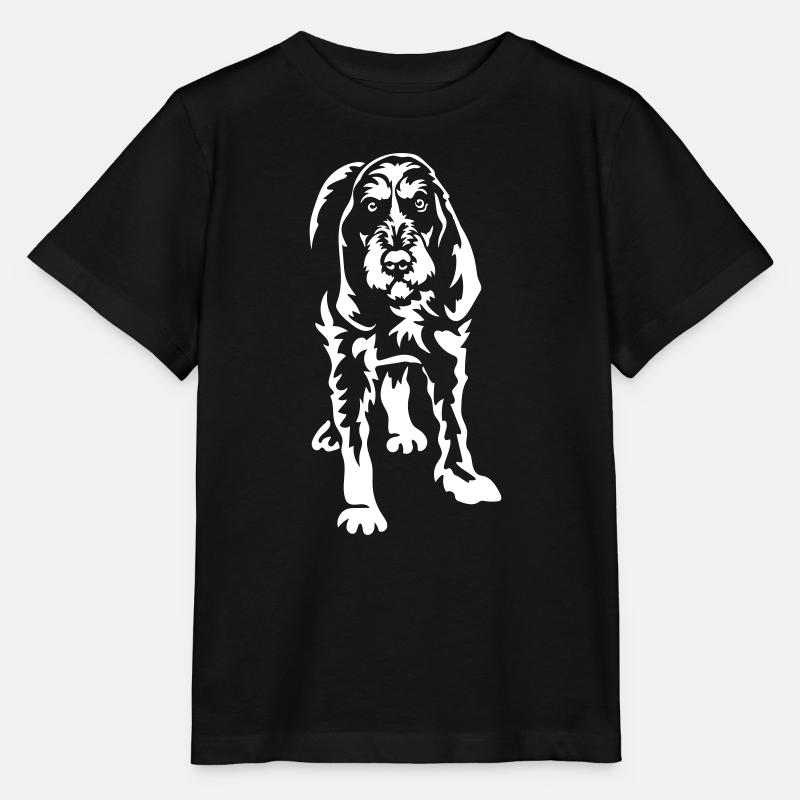 Griffon Bleu de Gascogne « Black Edition » - T-shirt bio MINI CREATOR Stanley/Stella Enfant - noir
