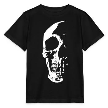 Schädel in der Dunkelheit - Stanley/Stella Kinder T-Shirt MINI CREATOR  - Schwarz - Vorne - Mikhail (115cm)