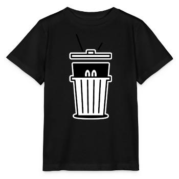 Thug Hiding In A Trash Can - Stanley/Stella MINI CREATOR Kids’ T-Shirt - black - Front - Mikhail (115cm)