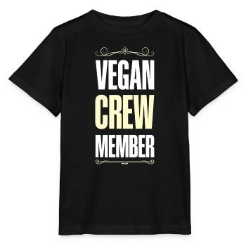 Vegan Crew - Stanley/Stella Kinder T-Shirt MINI CREATOR  - Schwarz - Vorne - Mikhail (115cm)