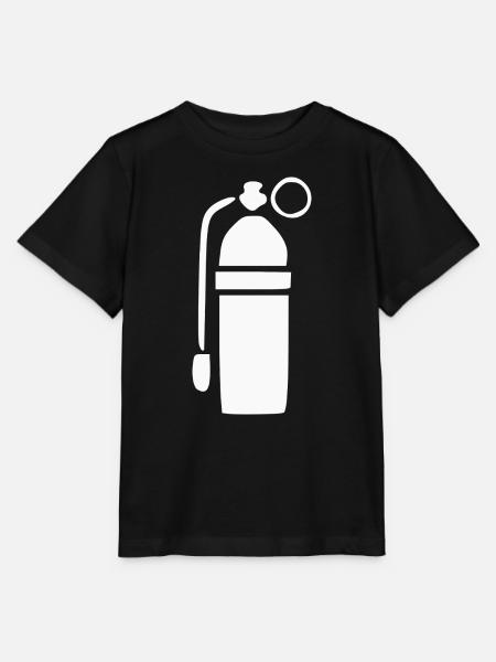 tauchen Sauerstofflasche Geschenk Taucher - Stanley/Stella Kinder T-Shirt MINI CREATOR - Schwarz