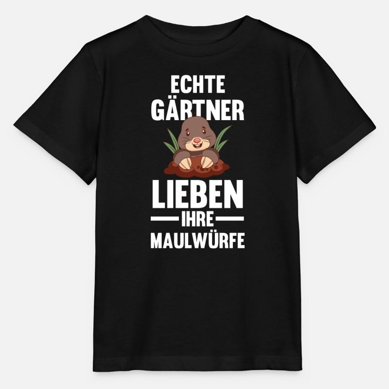 Maulwurf Garten Gärtnern Geschenk - Stanley/Stella Kinder T-Shirt MINI CREATOR  - Schwarz