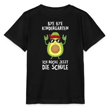 Rocke Jetzt Die Schule Avocado Kindergarten - Stanley/Stella Kinder T-Shirt MINI CREATOR  - Schwarz - Vorne - Mikhail (115cm)