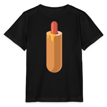 hot-dog - T-shirt bio MINI CREATOR Stanley/Stella Enfant - noir - Devant - Mikhail (115cm)