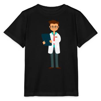 Arzt - Stanley/Stella Kinder T-Shirt MINI CREATOR  - Schwarz - Vorne - Mikhail (115cm)