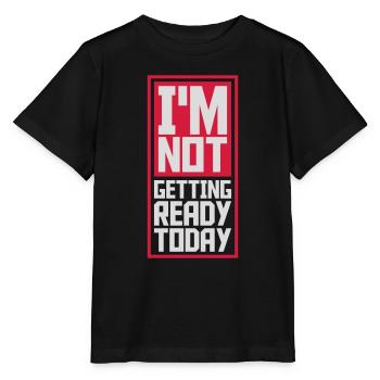 ne pas se préparer aujourd’hui - T-shirt bio MINI CREATOR Stanley/Stella Enfant - noir - Devant - Mikhail (115cm)