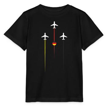 Allemagne Lignes aériennes - T-shirt bio MINI CREATOR Stanley/Stella Enfant - noir - Devant - Mikhail (115cm)