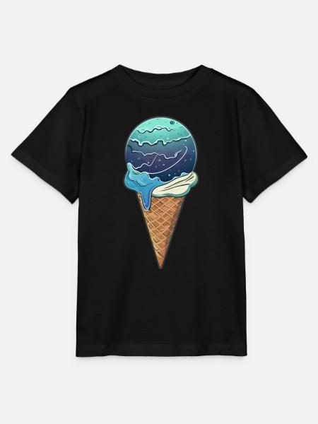 Eis-Planet Uranus - Stanley/Stella Kinder T-Shirt MINI CREATOR  - Schwarz