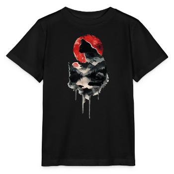 Chat noir - T-shirt bio MINI CREATOR Stanley/Stella Enfant - noir - Devant - Mikhail (115cm)