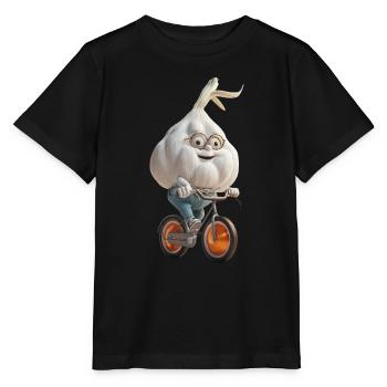Knoblauch Fahrrad - Stanley/Stella Kinder T-Shirt MINI CREATOR  - Schwarz - Vorne - Mikhail (115cm)