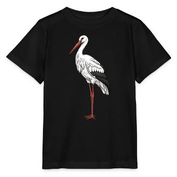 Stork - Stanley/Stella MINI CREATOR Kids’ T-Shirt - black - Front - Mikhail (115cm)