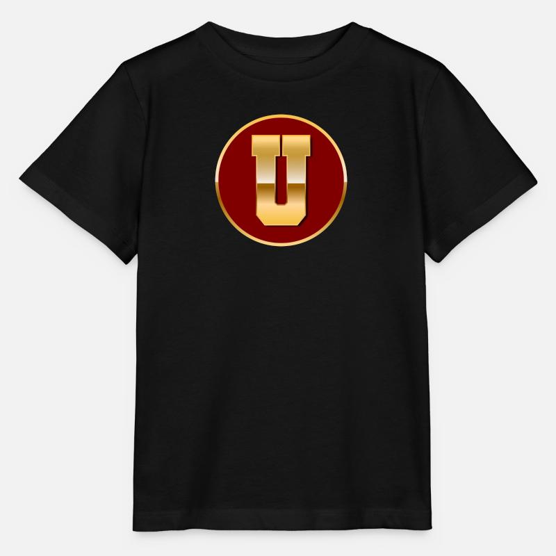 Buchstabe U - Stanley/Stella Kinder T-Shirt MINI CREATOR  - Schwarz