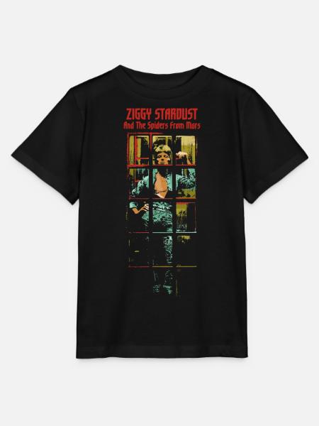 David Bowie Ziggy Stardust albumcover - Stanley/Stella MINI CREATOR T-skjorte for barn - svart