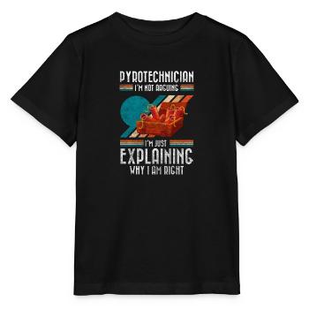 Technik Rakete Feuerwerkskörper Ultras - Stanley/Stella Kinder T-Shirt MINI CREATOR  - Schwarz - Vorne - Mikhail (115cm)