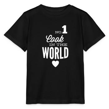 Meilleur Chef du monde - T-shirt bio MINI CREATOR Stanley/Stella Enfant - noir - Devant - Mikhail (115cm)