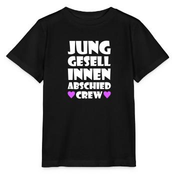 Junggesellinnenabschied Crew Junggesellin - Stanley/Stella Kinder T-Shirt MINI CREATOR  - Schwarz - Vorne - Mikhail (115cm)