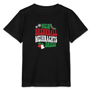Weihnachten Brennball Spielerin Brennballspielerin - Stanley/Stella Kinder T-Shirt MINI CREATOR  - Schwarz - Vorne - Mikhail (115cm)